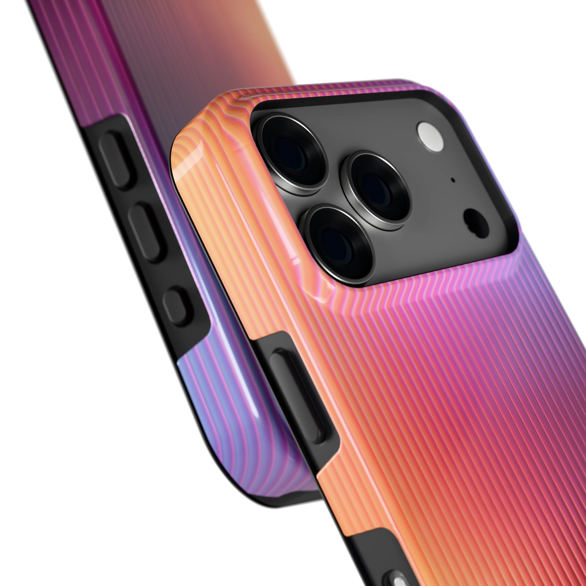 Geribbeld Gloed hoesje voor iPhone 18 Pro, close-up