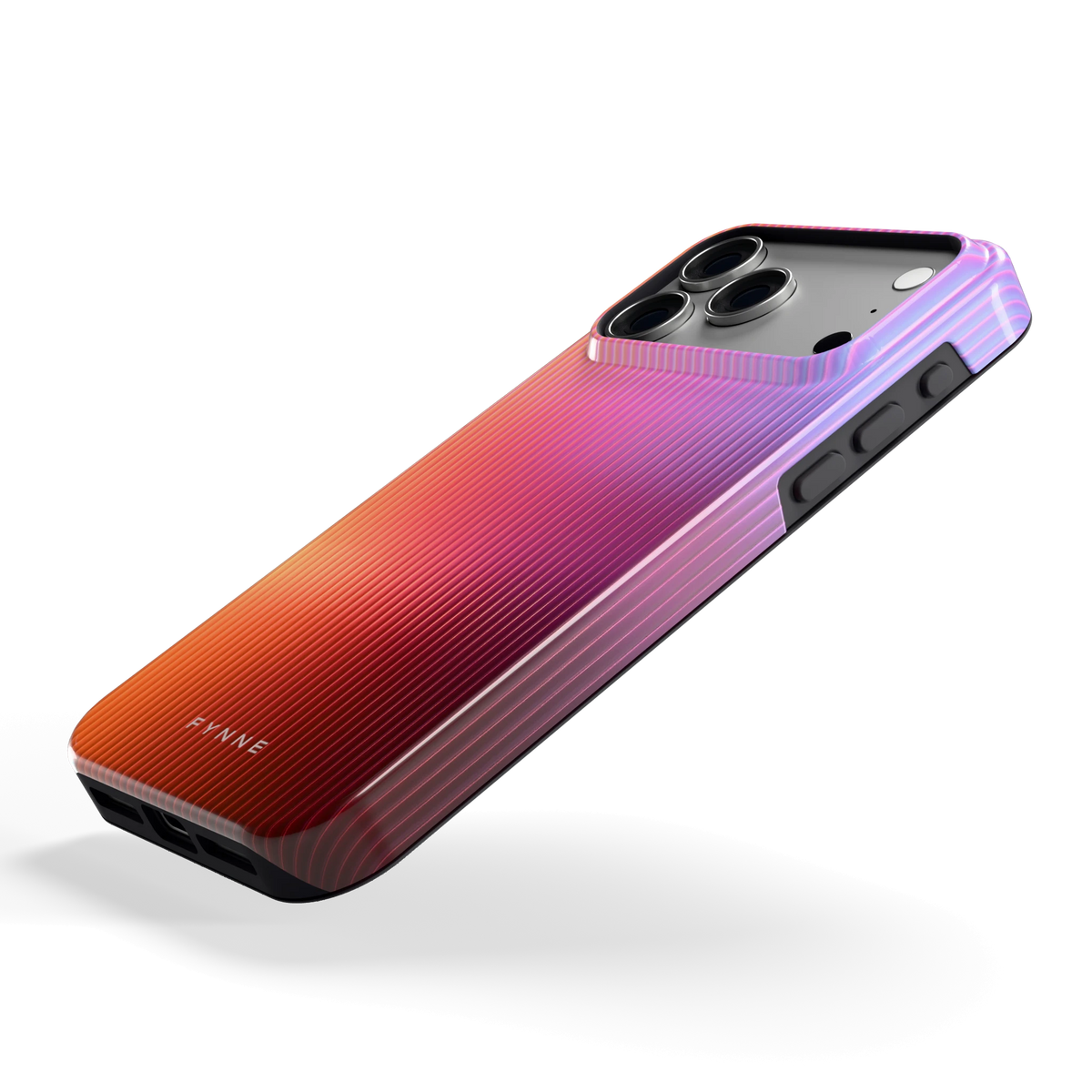 Geribbeld Gloed hoesje voor iPhone 18 Pro Max, schuin