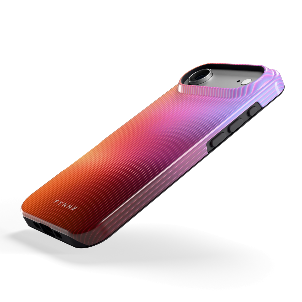 Geribbeld Gloed hoesje voor iPhone Air, schuin