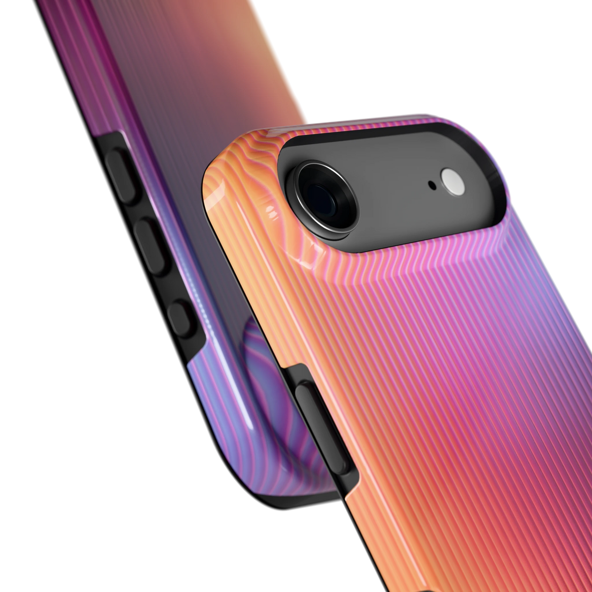 Geribbeld Gloed hoesje voor iPhone Air, close-up