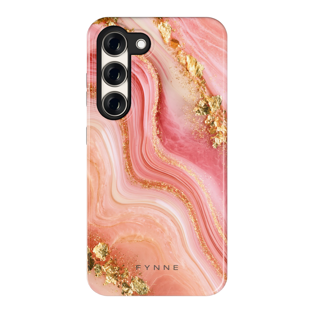 Roségouden Agaat hoesje voor Galaxy S23, achterkant