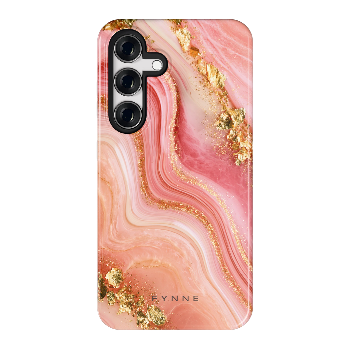 Roségouden Agaat hoesje voor Galaxy S24, achterkant