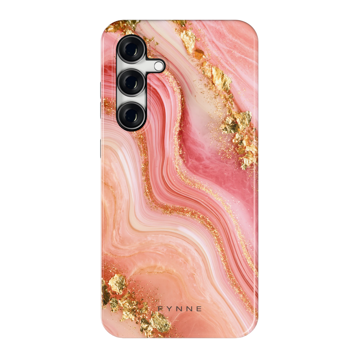Roségouden Agaat hoesje voor Galaxy S24 FE, achterkant