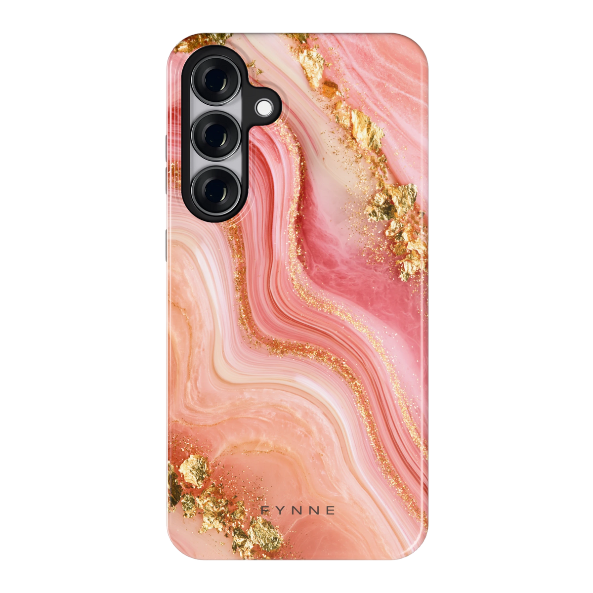 Roségouden Agaat hoesje voor Galaxy S25+, achterkant