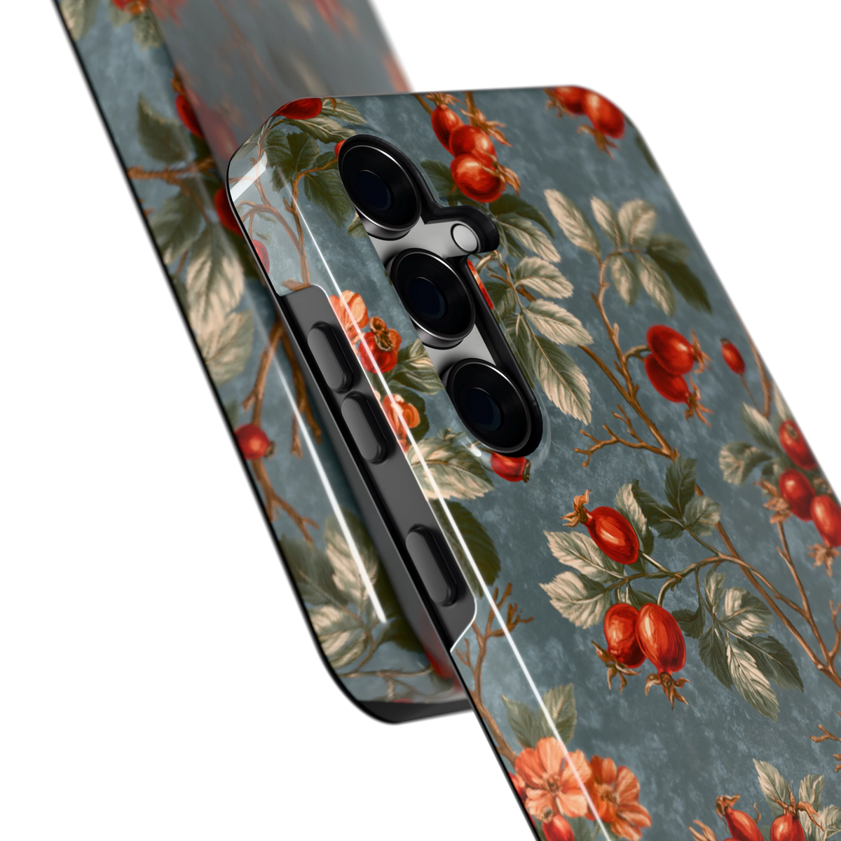 Rozenbottel Takken hoesje voor Galaxy S24 FE, close-up