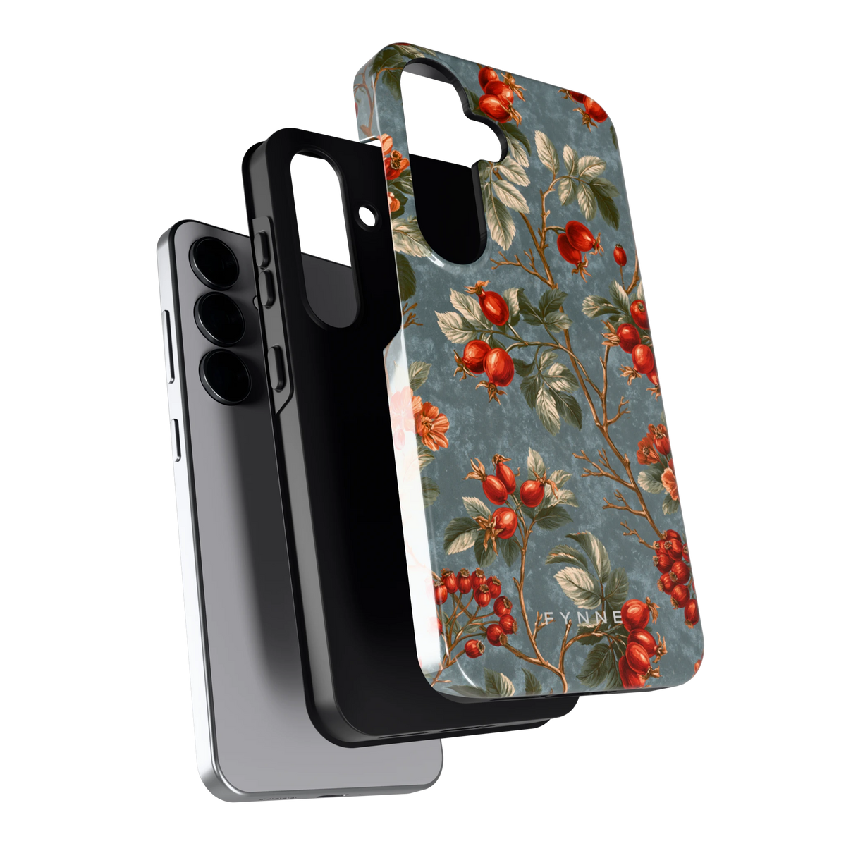 Rozenbottel Takken hoesje voor Galaxy S25, los van de telefoon