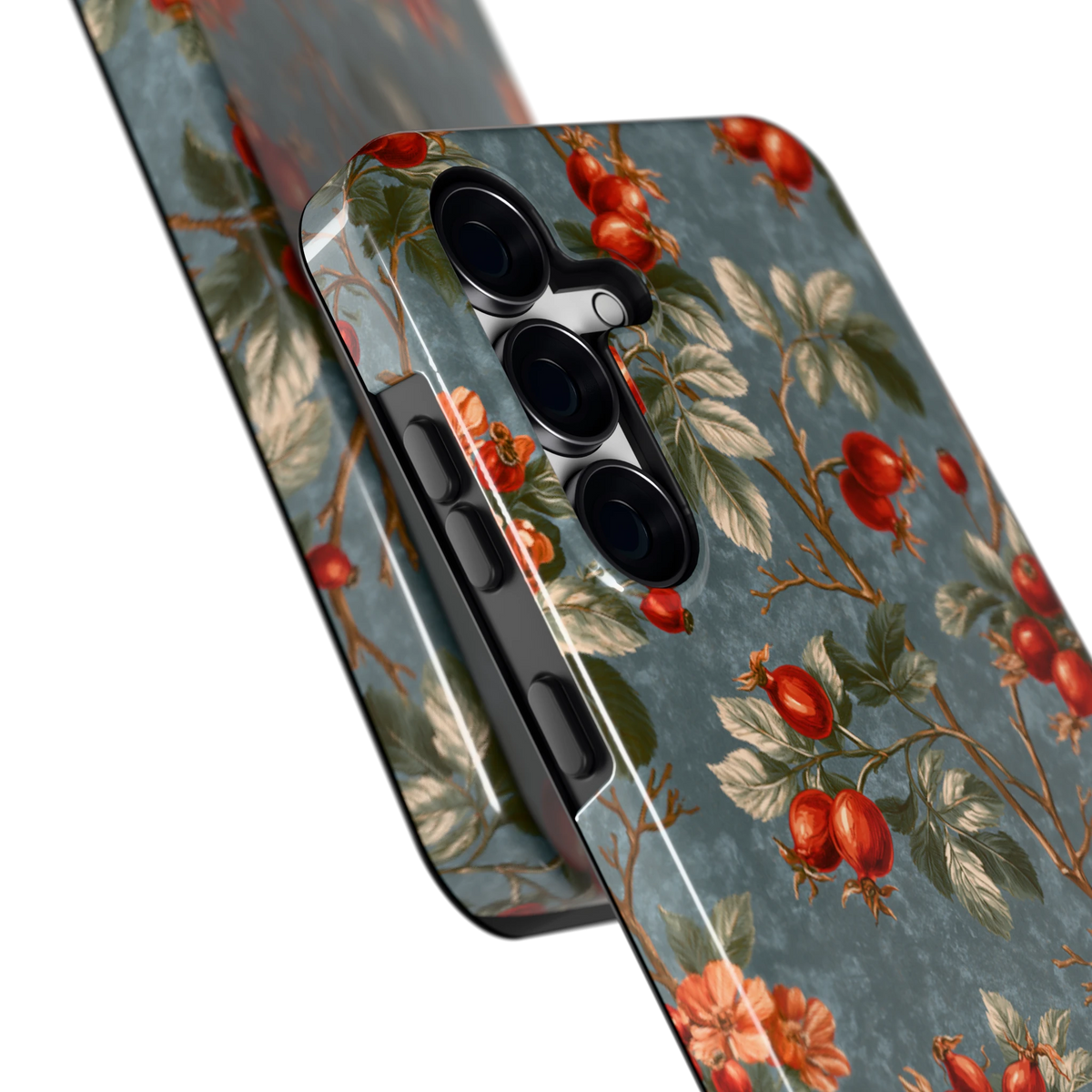 Rozenbottel Takken hoesje voor Galaxy S25 FE, close-up