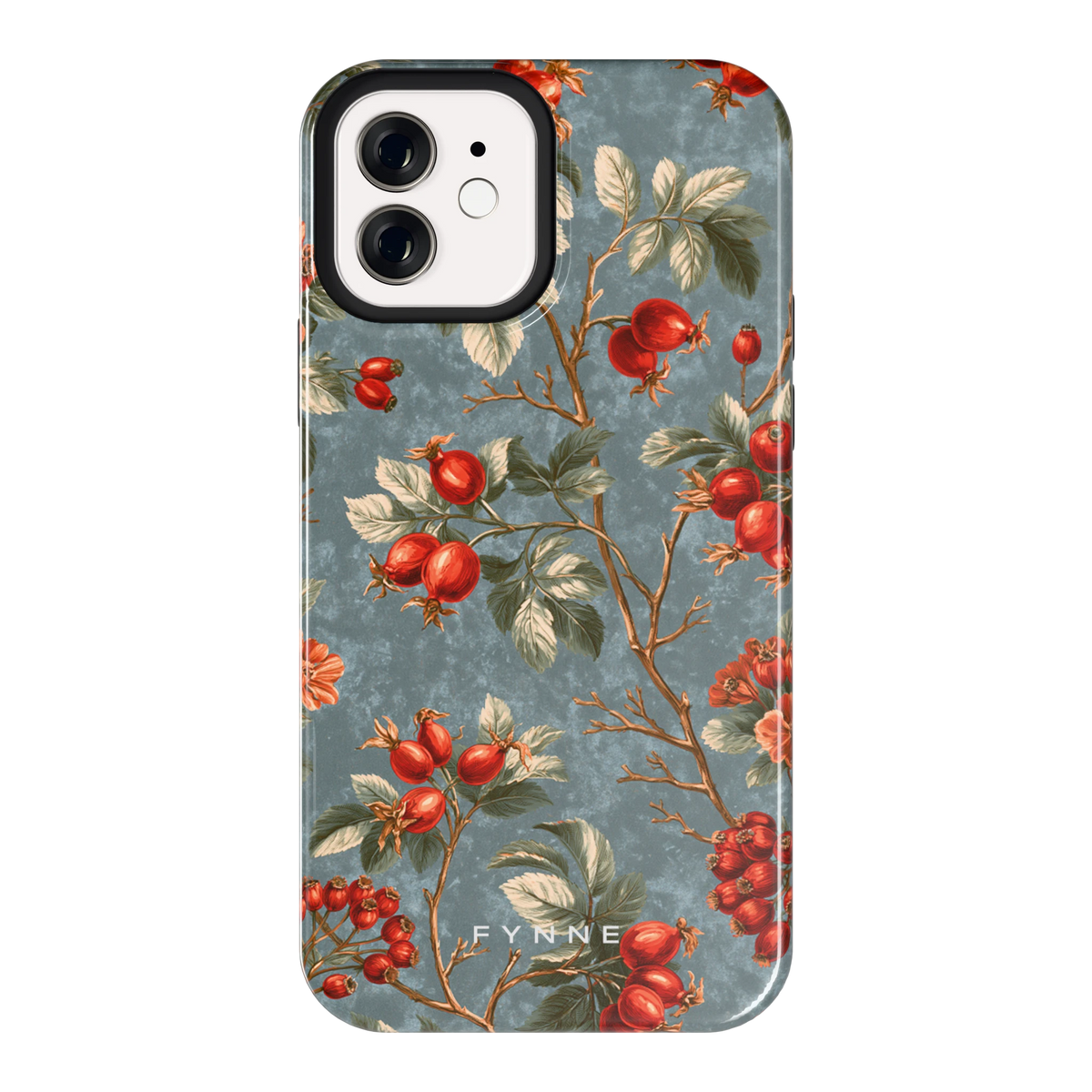 Rozenbottel Takken hoesje voor iPhone 12, achterkant
