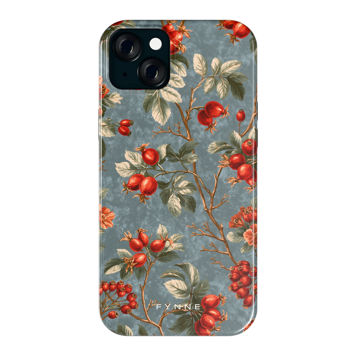 Rozenbottel Takken hoesje voor iPhone 15 Plus, achterkant