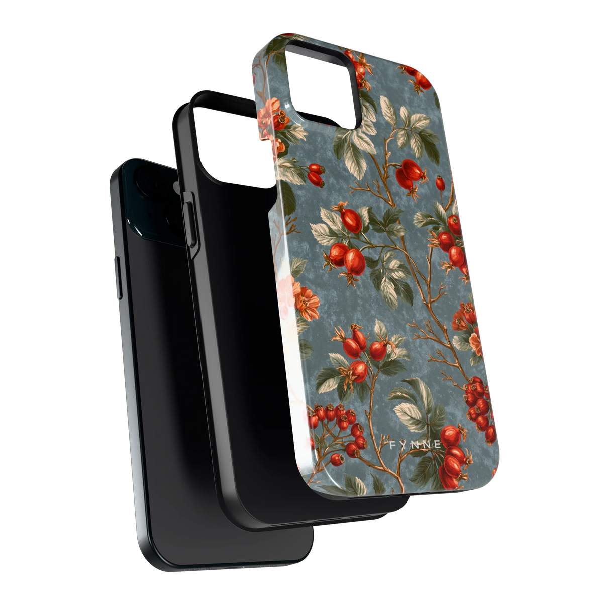 Rozenbottel Takken hoesje voor iPhone 15 Plus, los van de telefoon