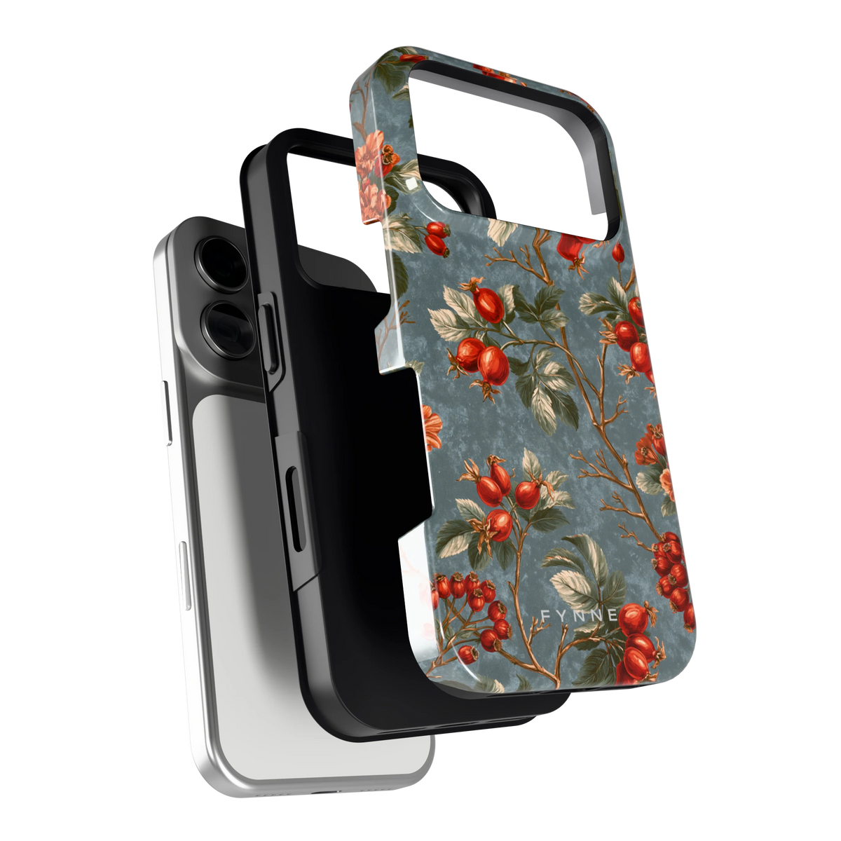 Rozenbottel Takken hoesje voor iPhone 17 Pro, los van de telefoon