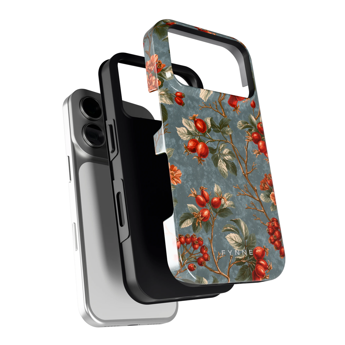 Rozenbottel Takken hoesje voor iPhone 18 Pro, los van de telefoon