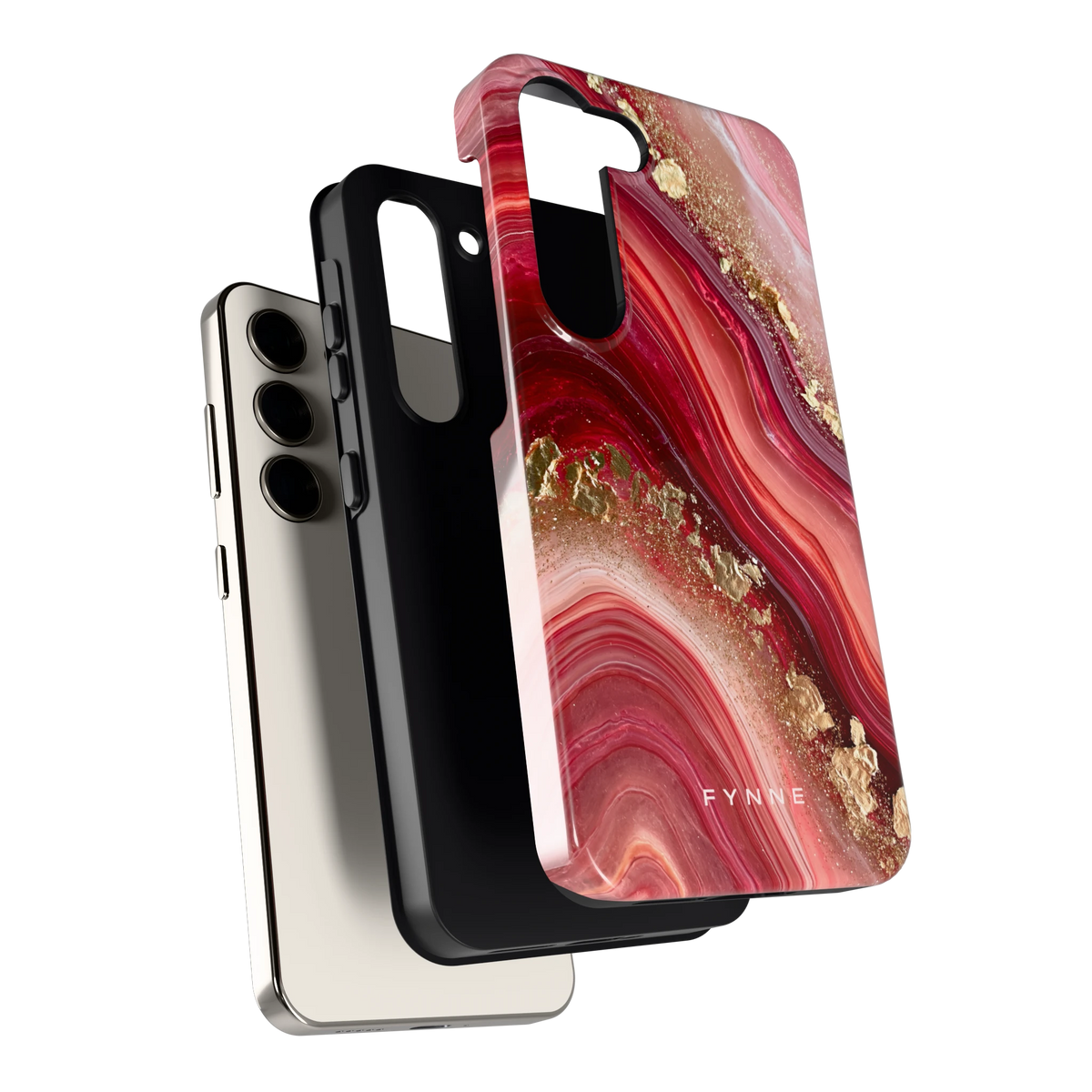 Robijn Agaat hoesje voor Galaxy S23, los van de telefoon
