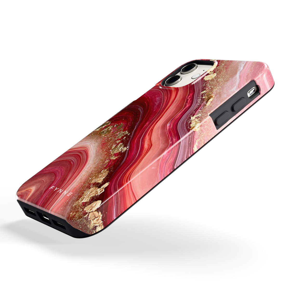 Robijn Agaat hoesje voor iPhone 11, schuin