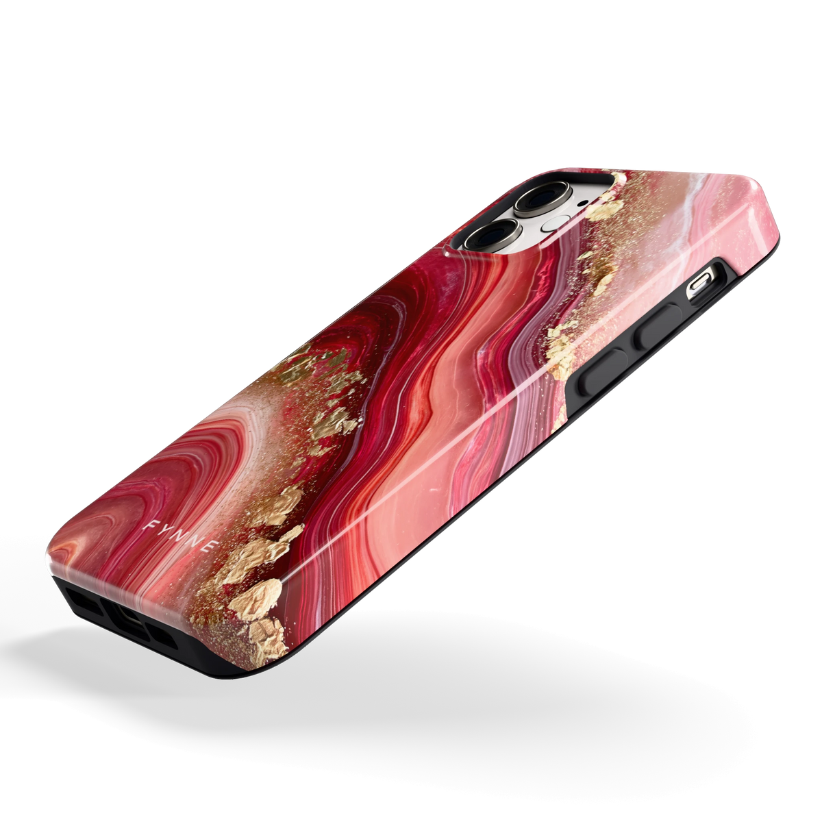 Robijn Agaat hoesje voor iPhone 12 mini, schuin