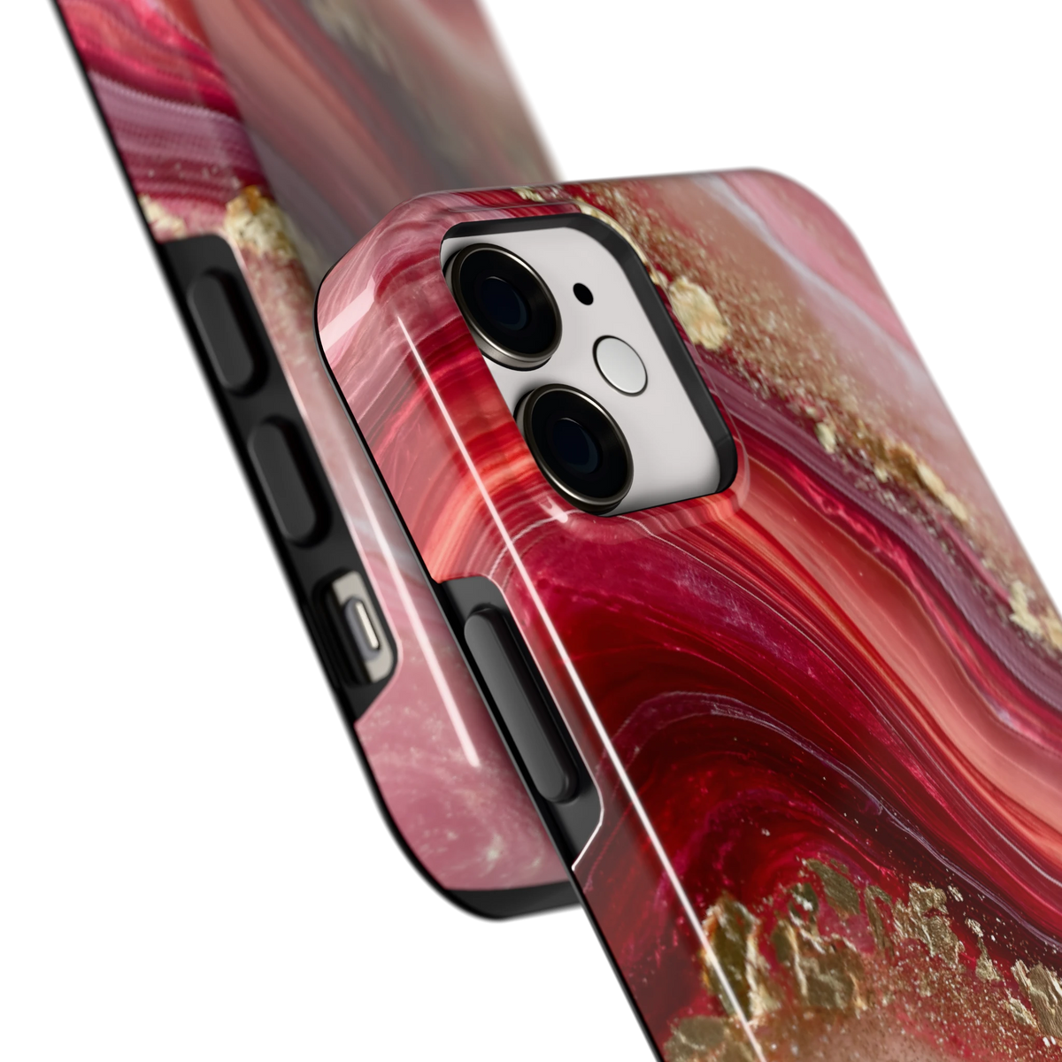 Robijn Agaat hoesje voor iPhone 12 mini, close-up