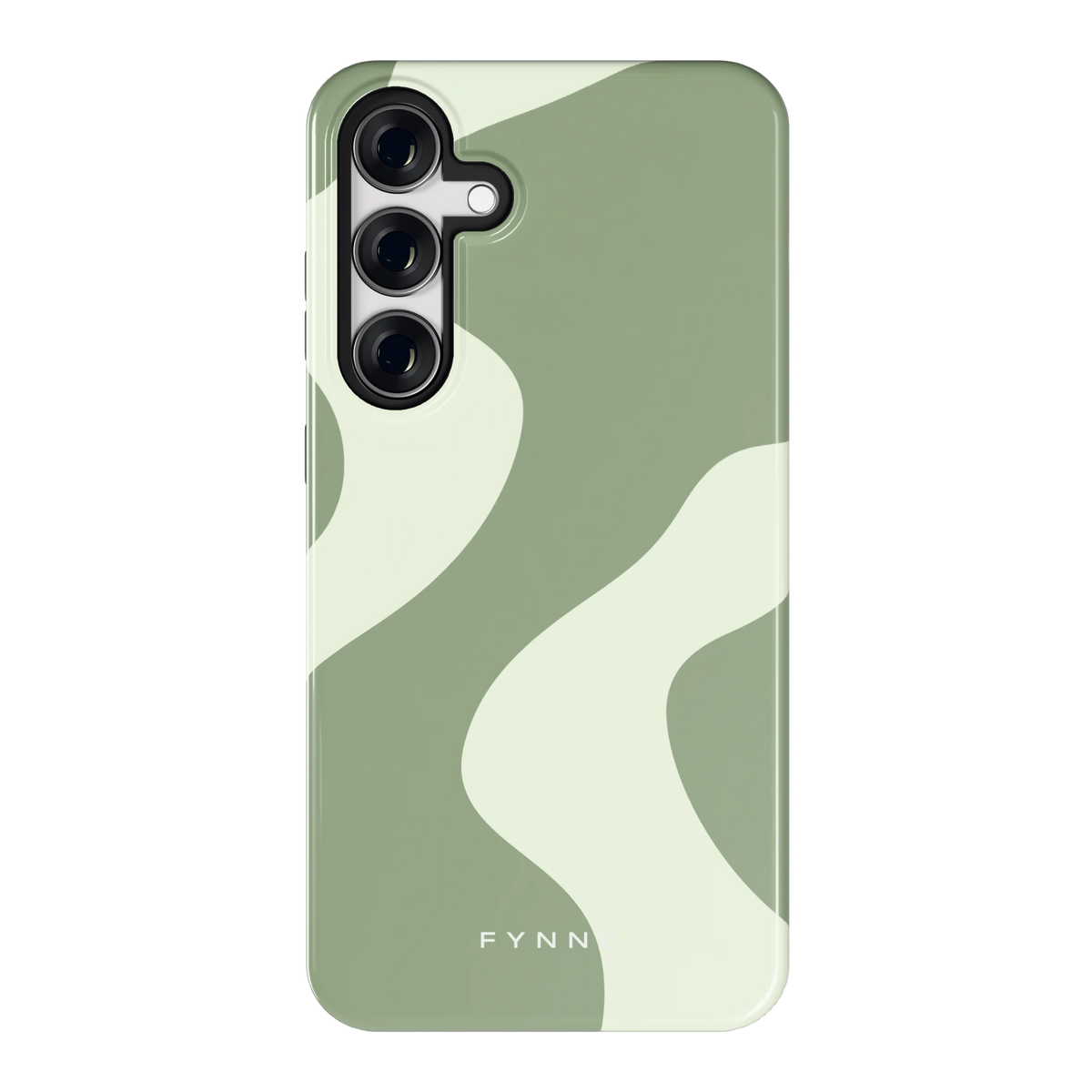 Saliegroene Vlekken hoesje voor Galaxy S24+, achterkant