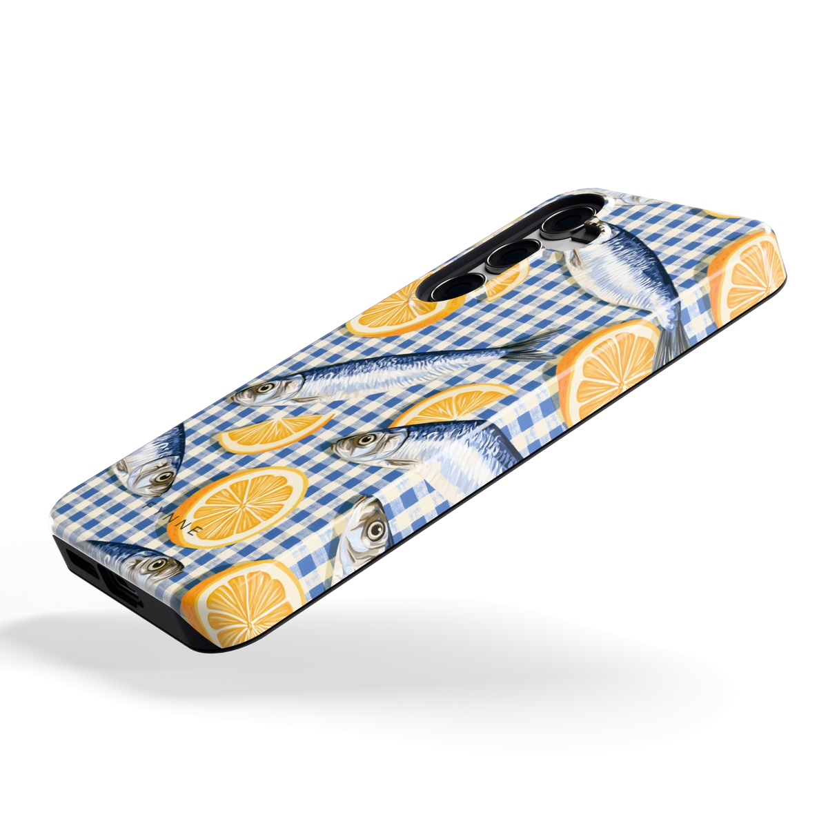 Sardines en Citroen hoesje voor Galaxy S24, schuin