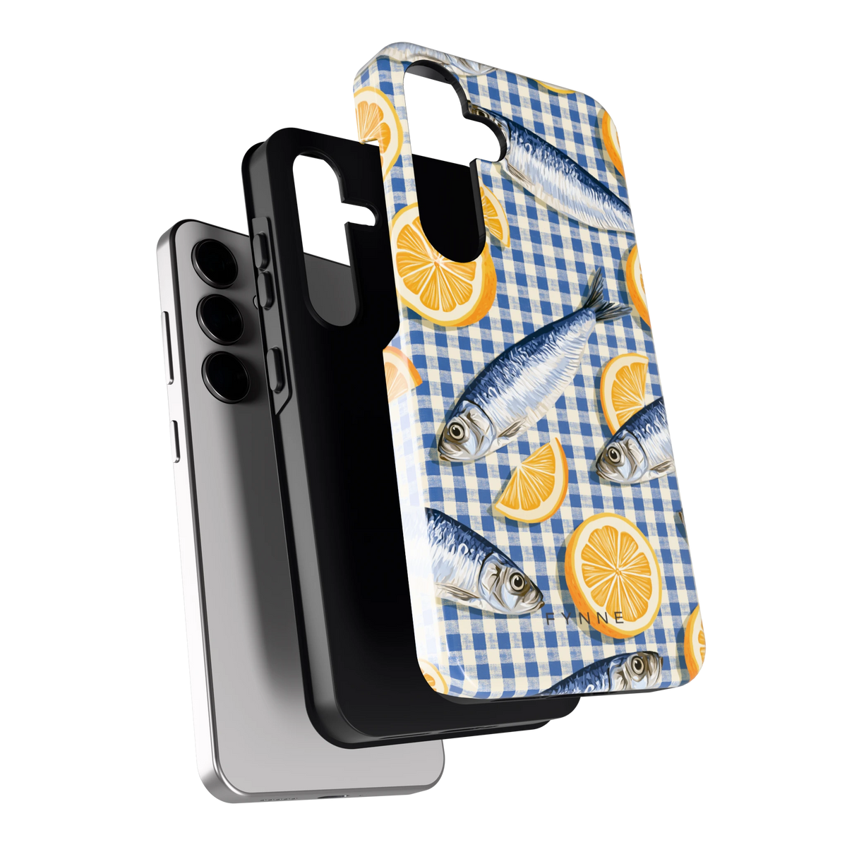 Sardines en Citroen hoesje voor Galaxy S24, los van de telefoon