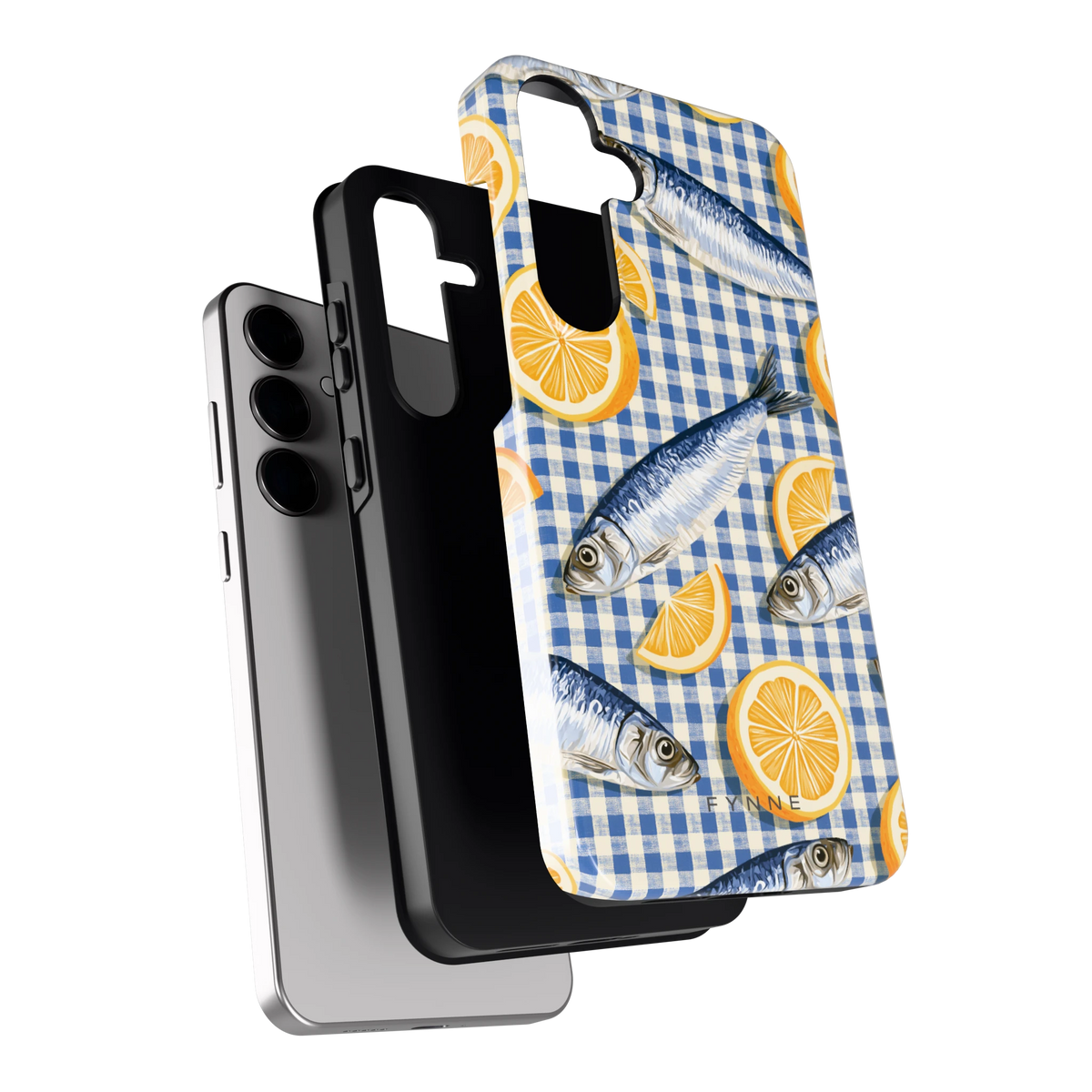 Sardines en Citroen hoesje voor Galaxy S24+, los van de telefoon