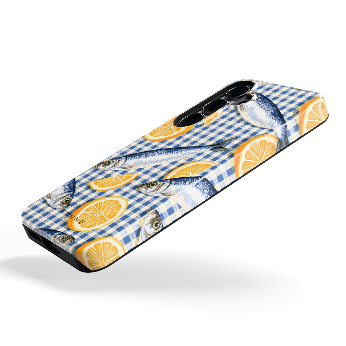 Sardines en Citroen hoesje voor Galaxy S25, schuin