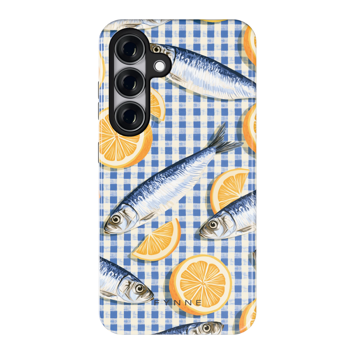 Sardines en Citroen hoesje voor Galaxy S25, achterkant
