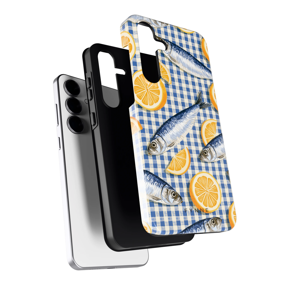 Sardines en Citroen hoesje voor Galaxy S25 FE, los van de telefoon
