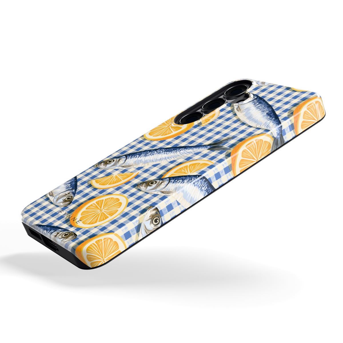 Sardines en Citroen hoesje voor Galaxy S25+, schuin