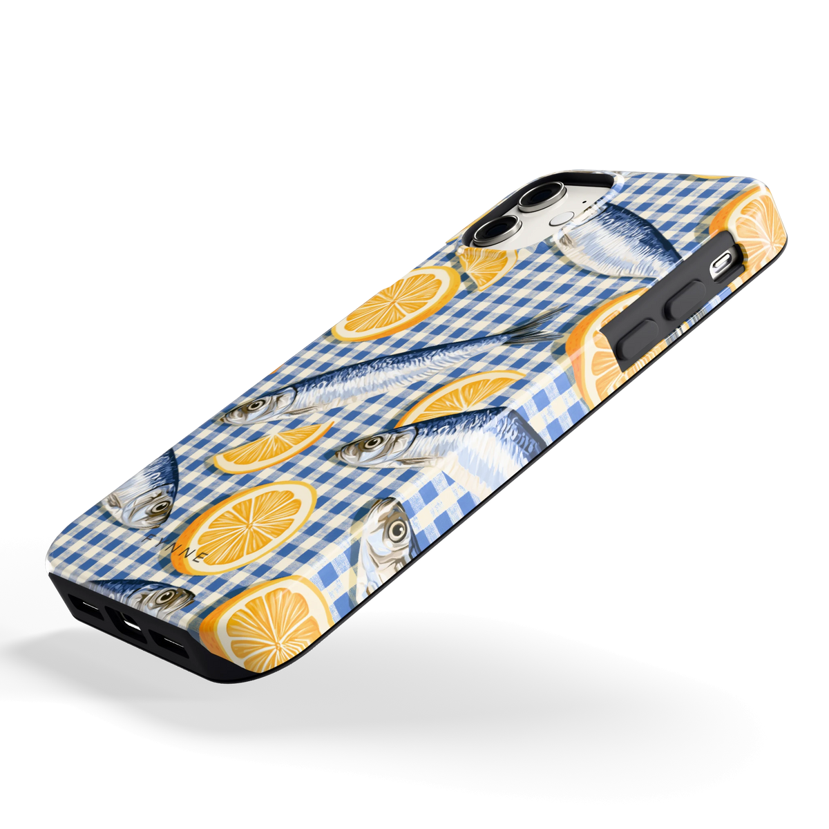 Sardines en Citroen hoesje voor iPhone 11, schuin