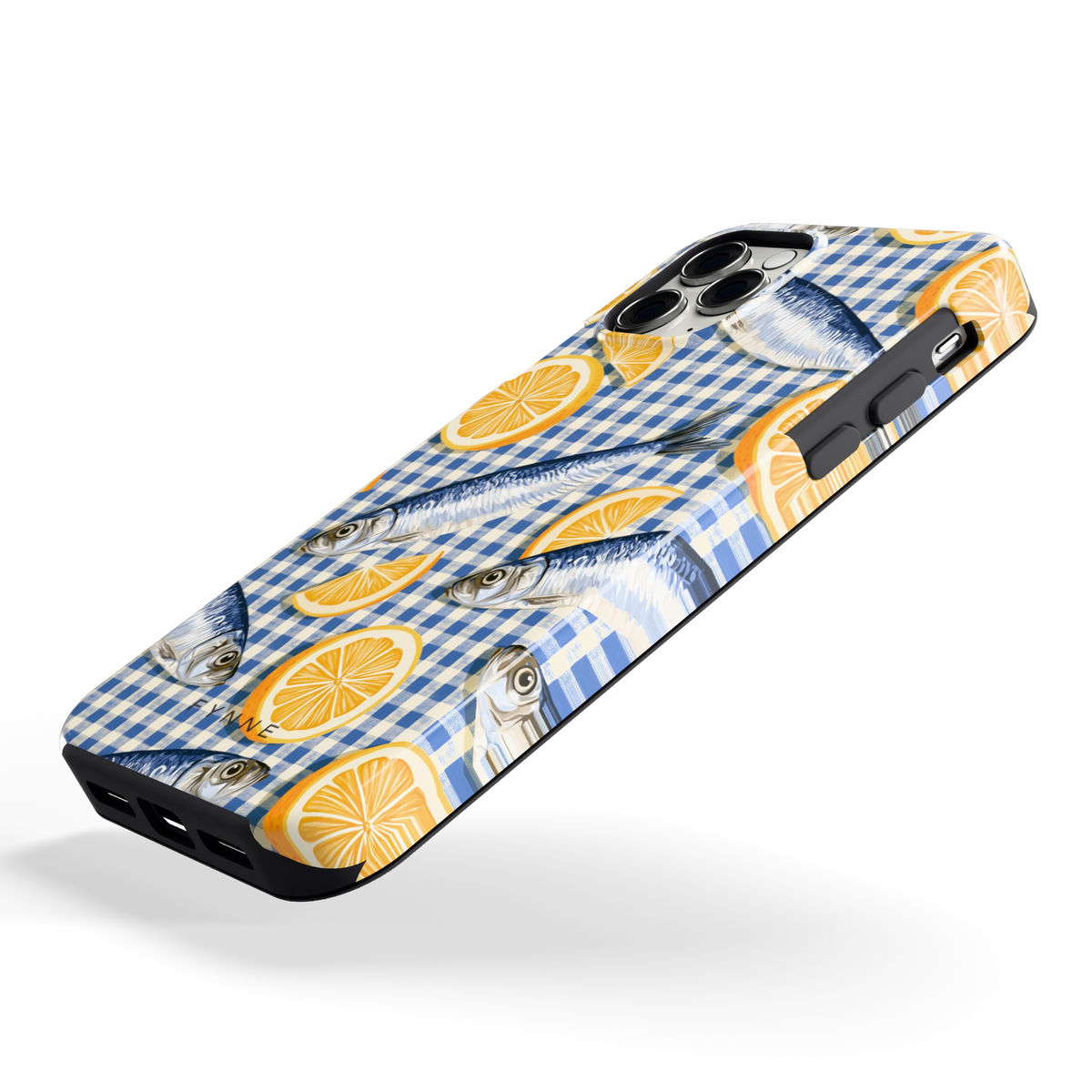 Sardines en Citroen hoesje voor iPhone 11 Pro, schuin