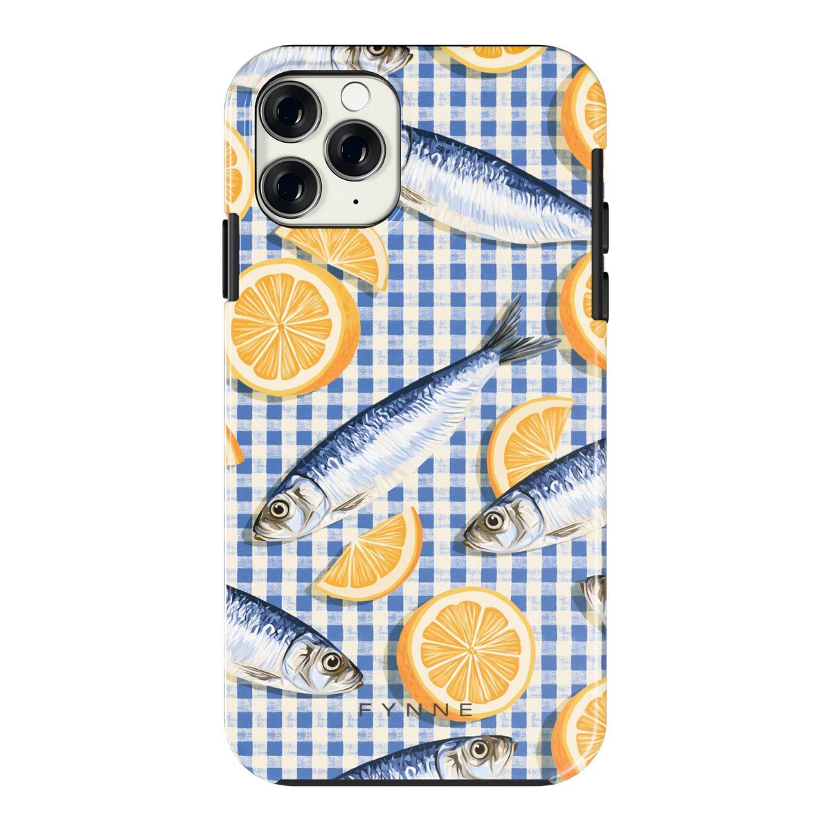 Sardines en Citroen hoesje voor iPhone 11 Pro, achterkant