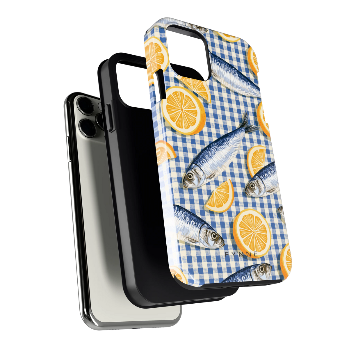 Sardines en Citroen hoesje voor iPhone 11 Pro, los van de telefoon