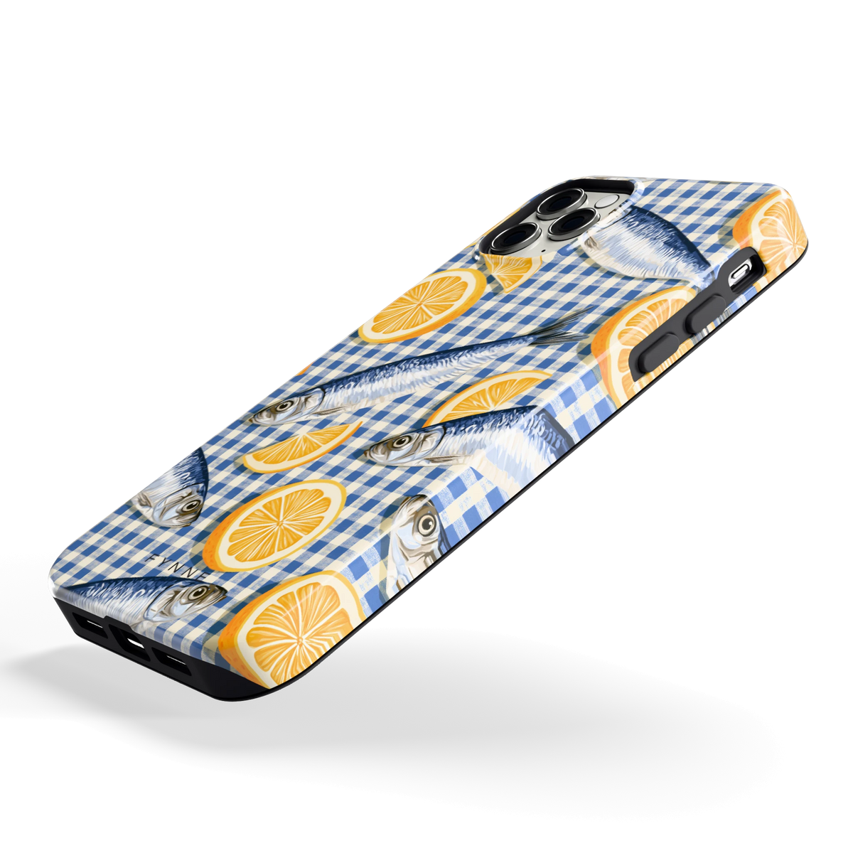 Sardines en Citroen hoesje voor iPhone 11 Pro Max, schuin