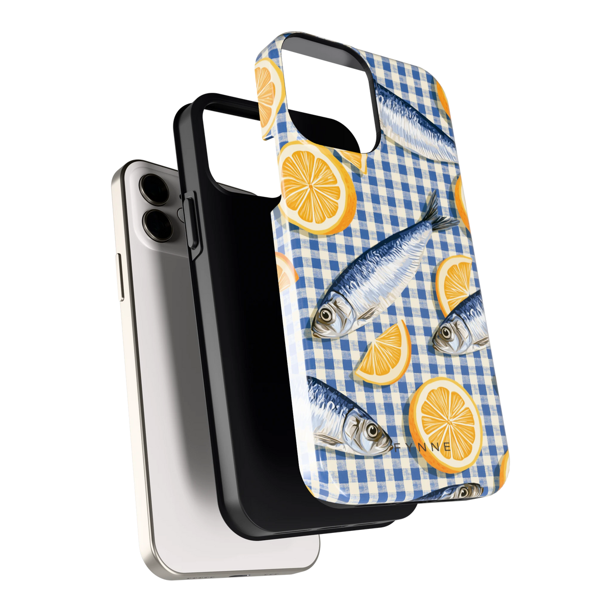 Sardines en Citroen hoesje voor iPhone 12, los van de telefoon