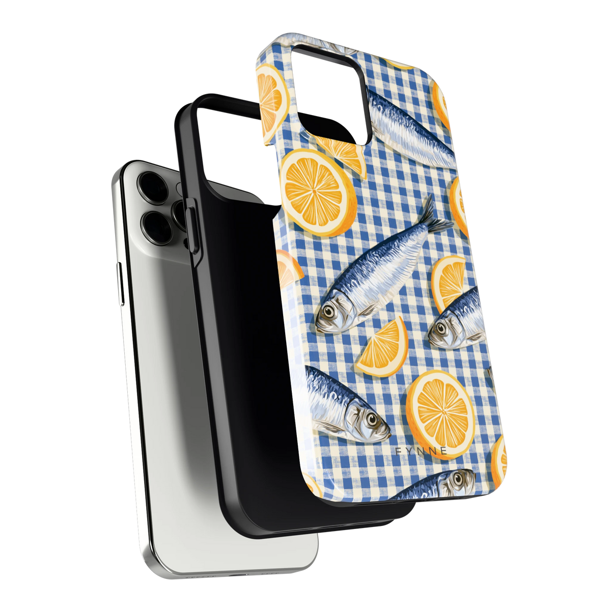 Sardines en Citroen hoesje voor iPhone 12 Pro Max, los van de telefoon