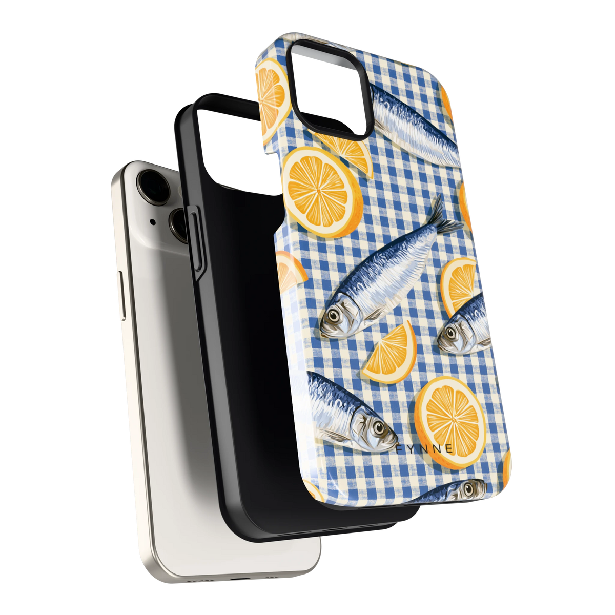 Sardines en Citroen hoesje voor iPhone 13, los van de telefoon