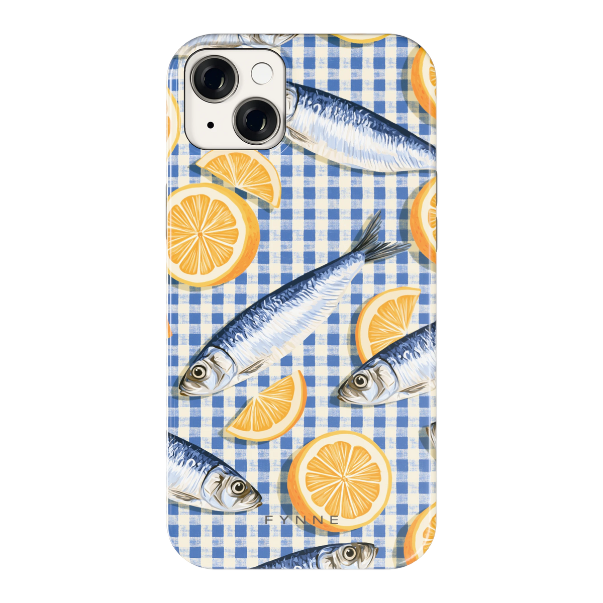 Sardines en Citroen hoesje voor iPhone 14 Plus, achterkant