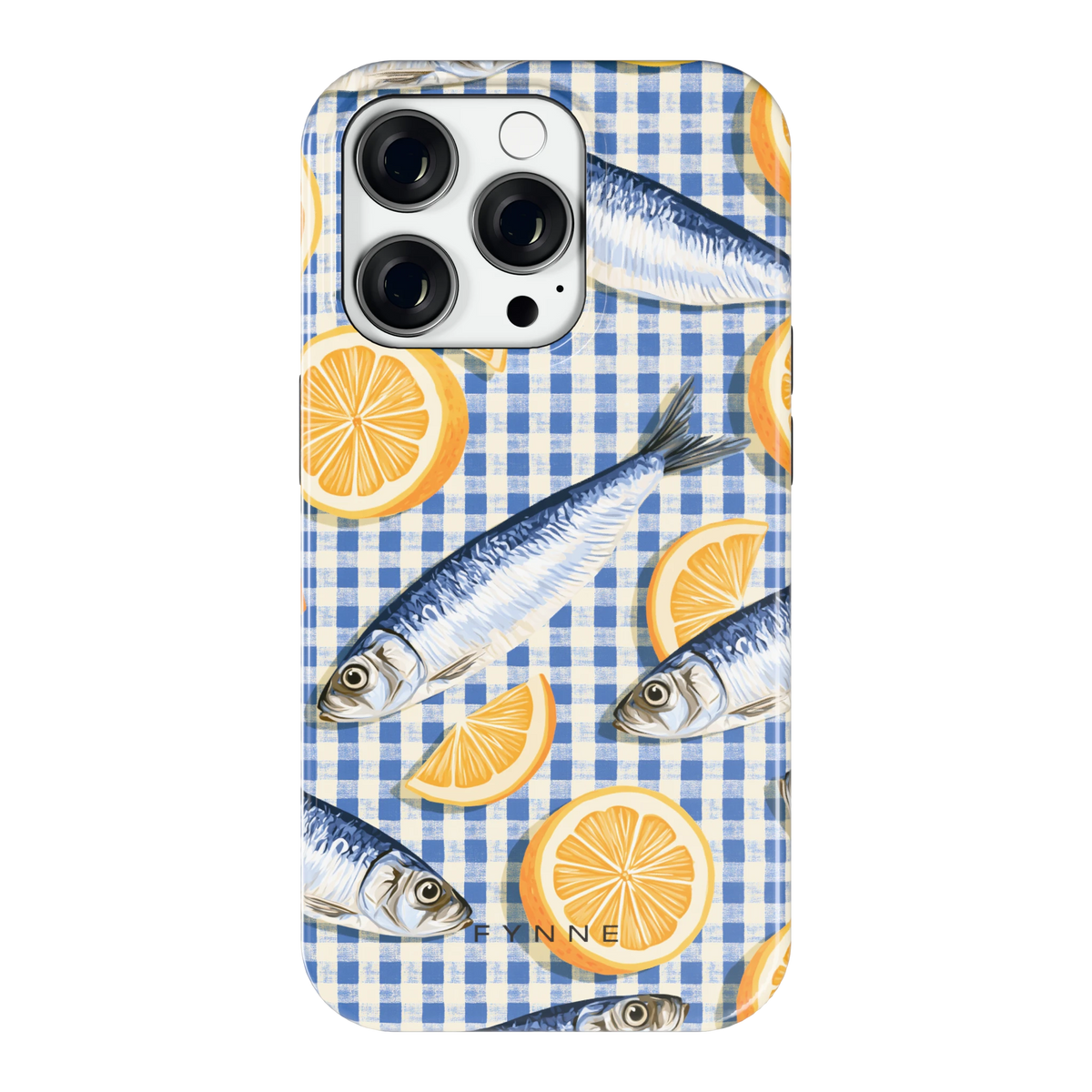 Sardines en Citroen hoesje voor iPhone 14 Pro, achterkant