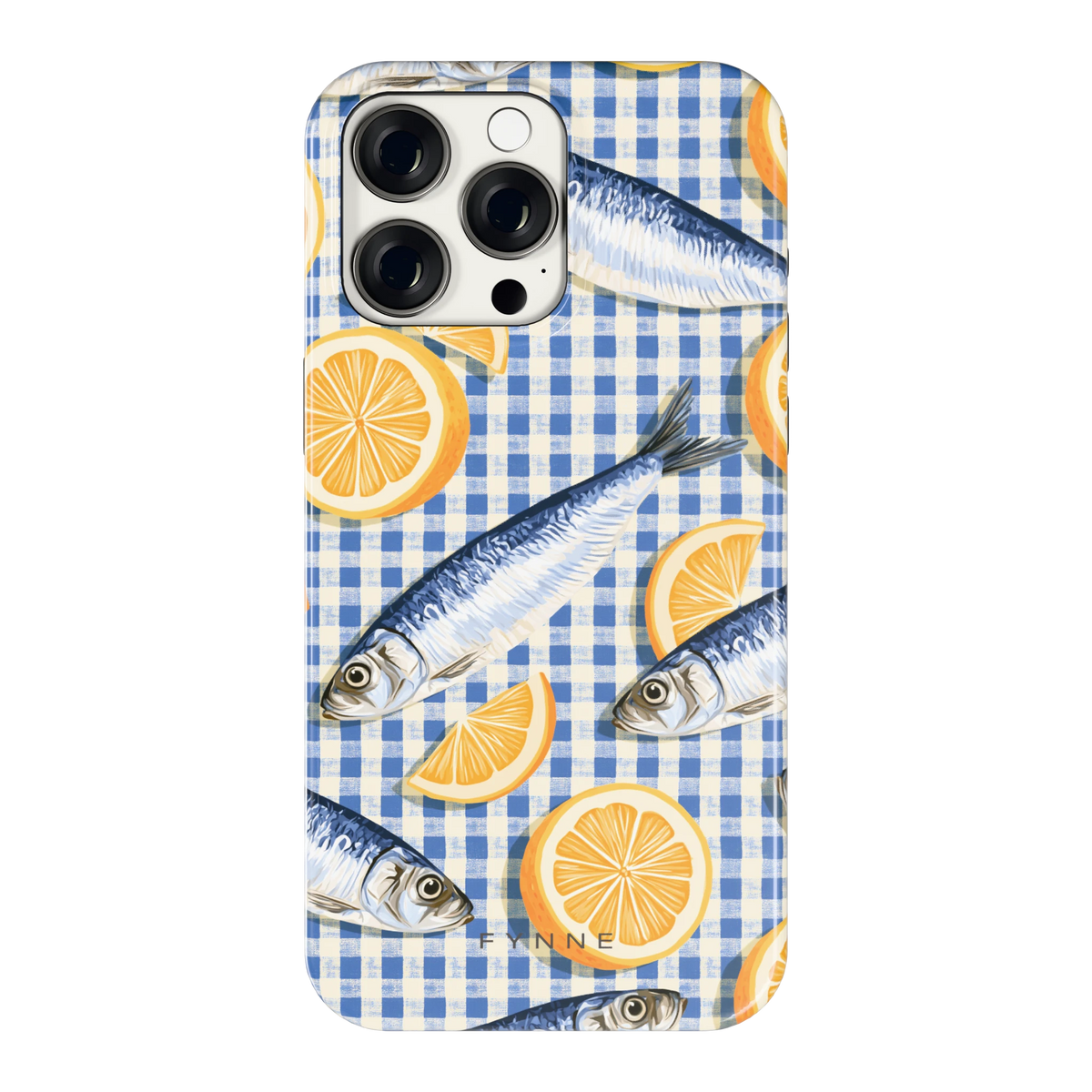 Sardines en Citroen hoesje voor iPhone 15 Pro Max, achterkant