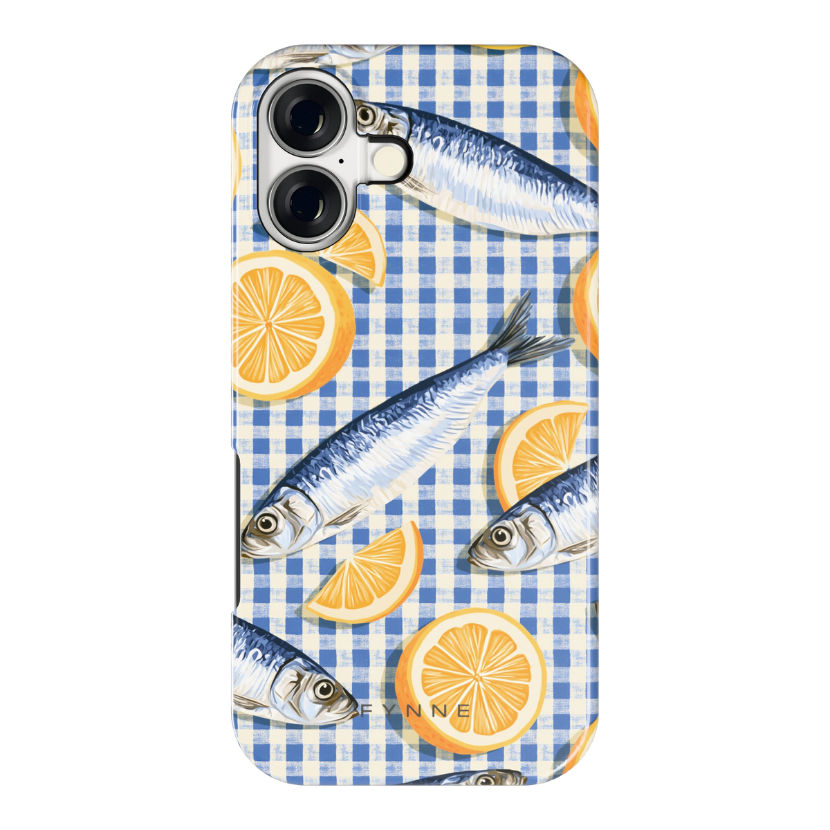 Sardines en Citroen hoesje voor iPhone 17, achterkant