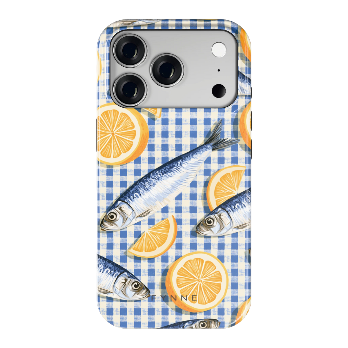 Sardines en Citroen hoesje voor iPhone 18 Pro, achterkant