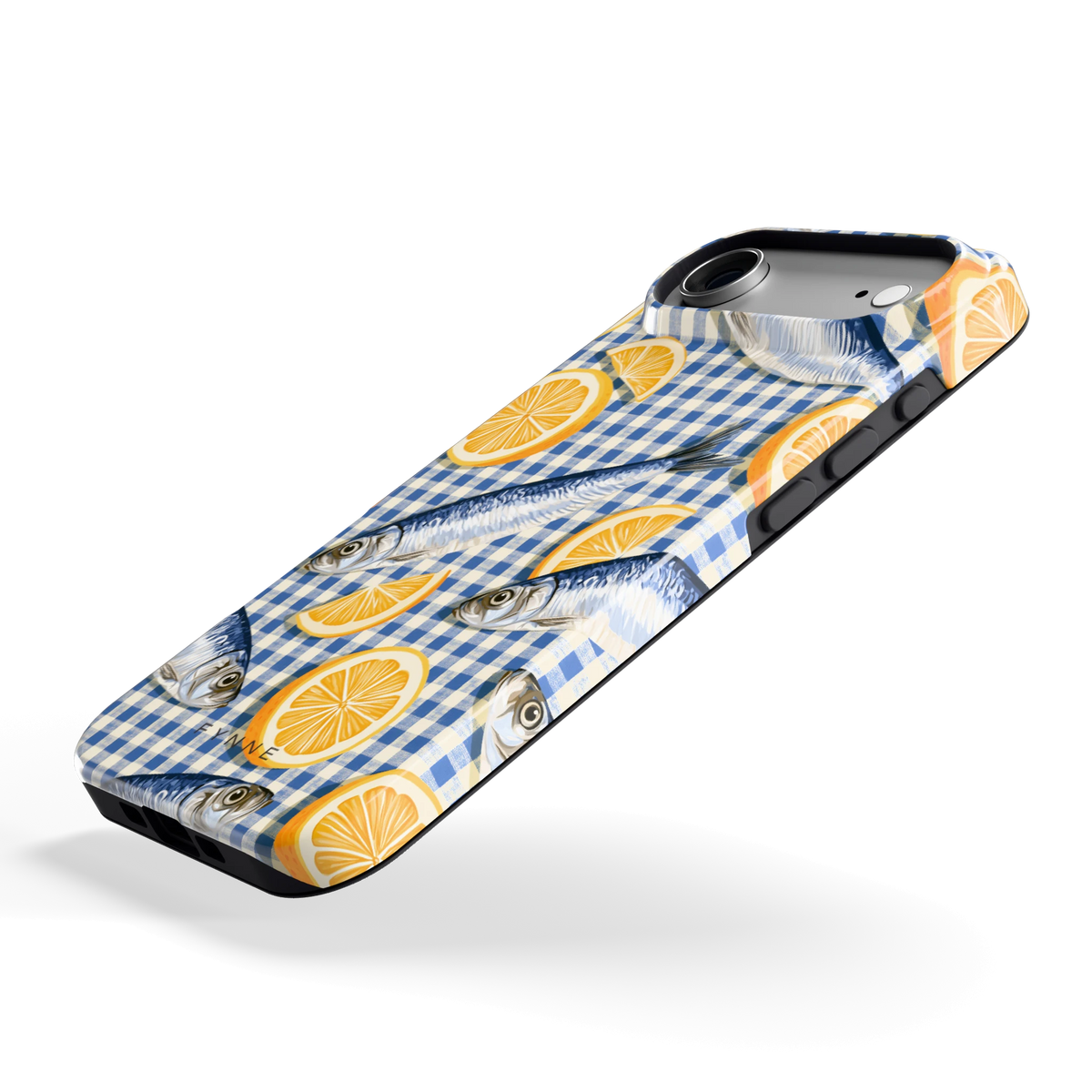 Sardines en Citroen hoesje voor iPhone Air, schuin