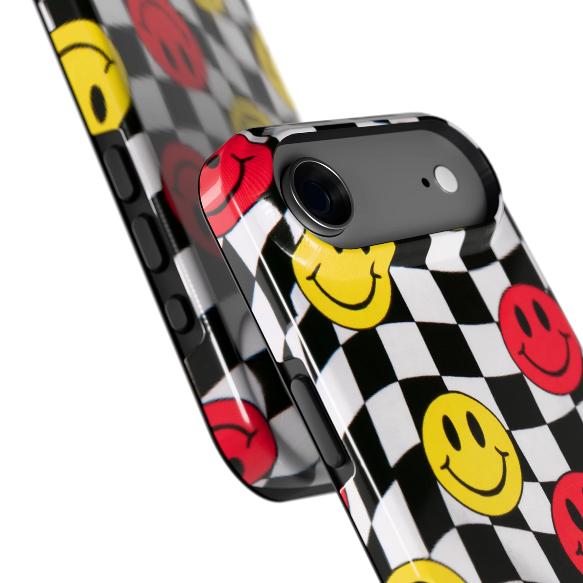 Smiley Geruit hoesje voor iPhone Air, close-up