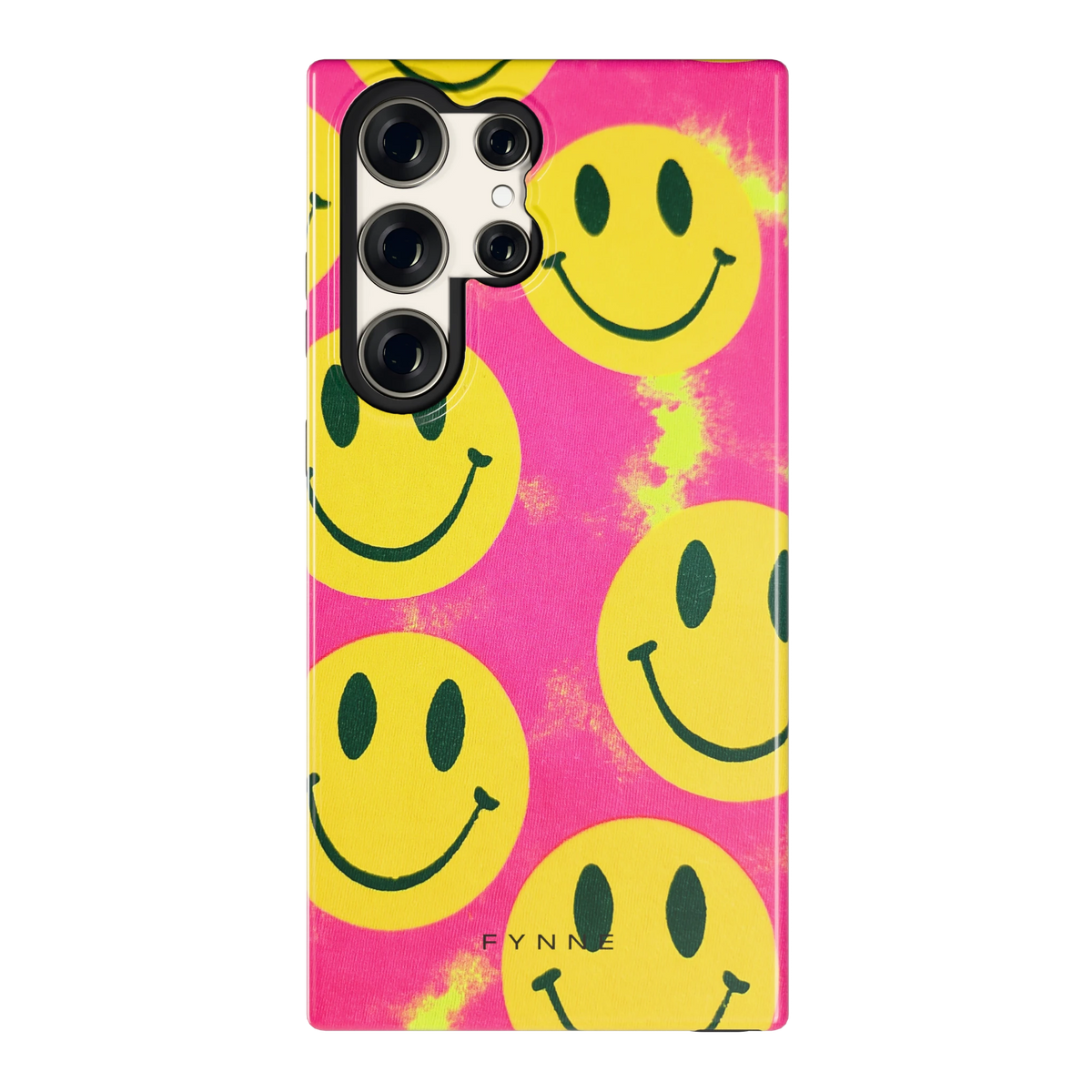 Smiley Tie-Dye hoesje voor Galaxy S23 Ultra, achterkant