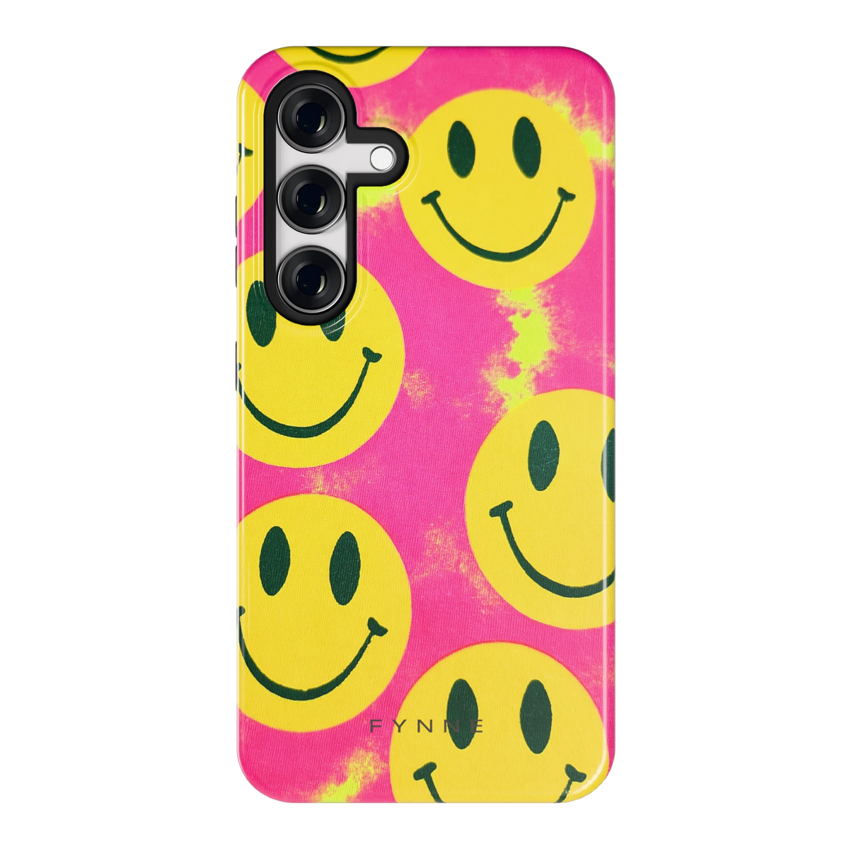 Smiley Tie-Dye hoesje voor Galaxy S24, achterkant