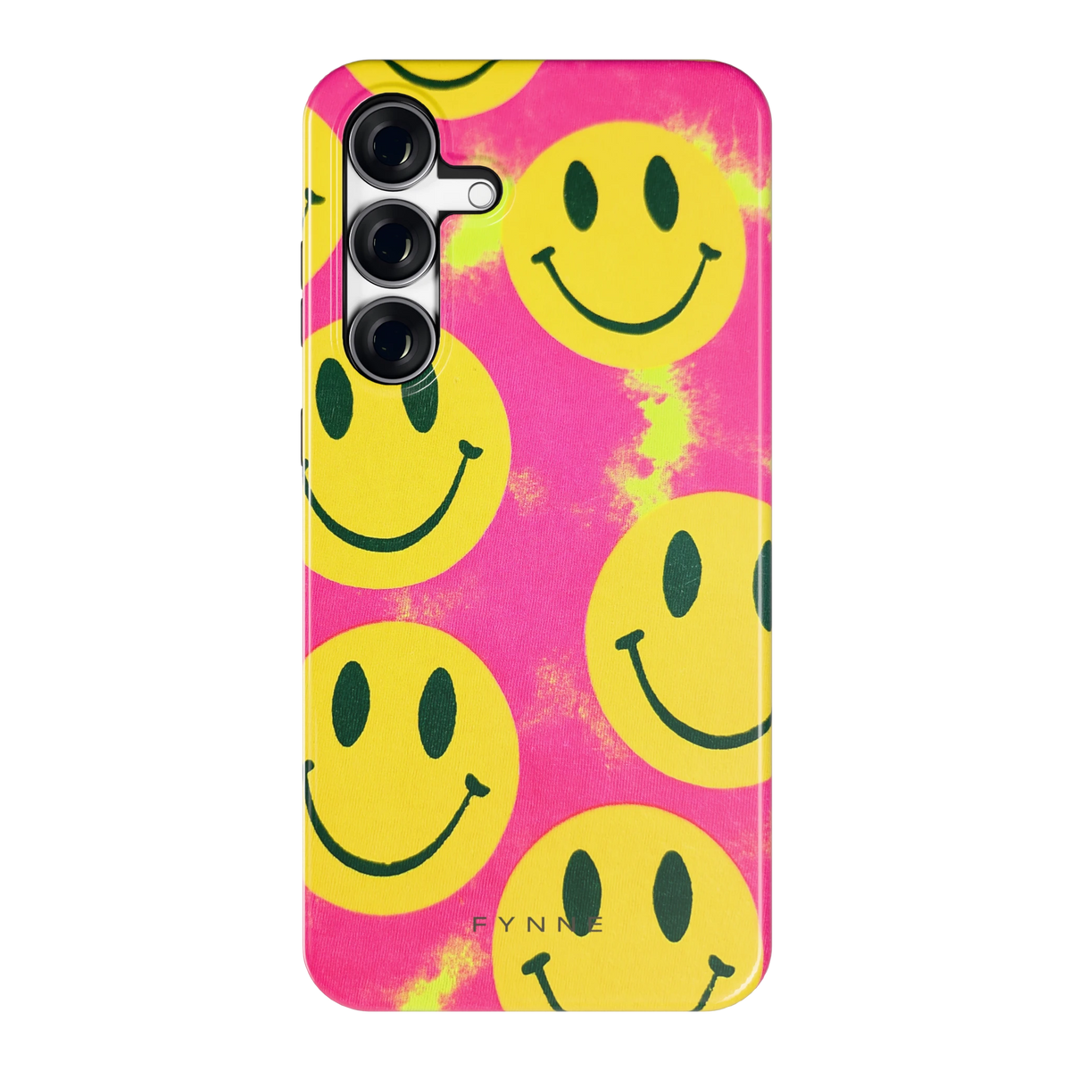 Smiley Tie-Dye hoesje voor Galaxy S25 FE, achterkant