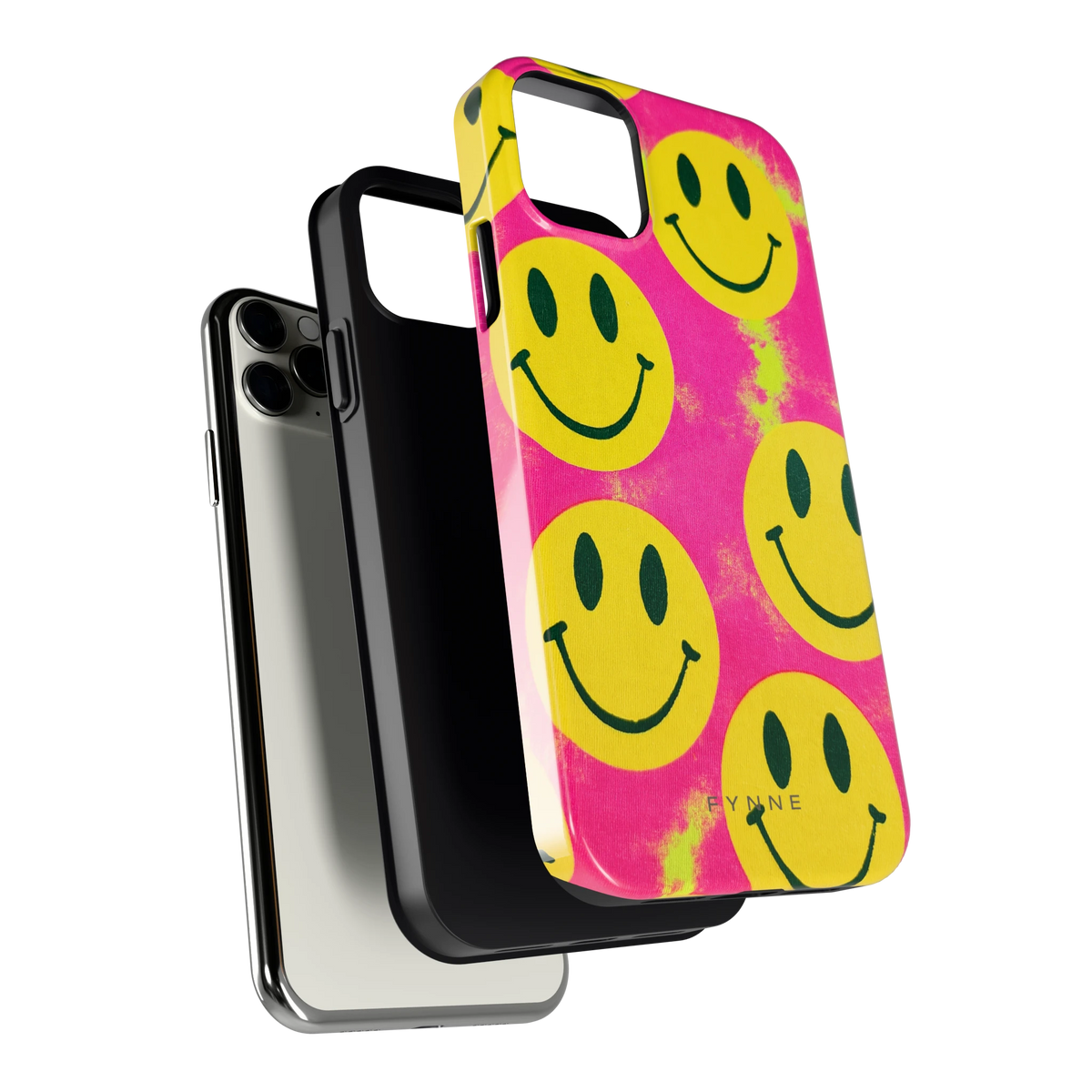 Smiley Tie-Dye hoesje voor iPhone 11 Pro Max, los van de telefoon
