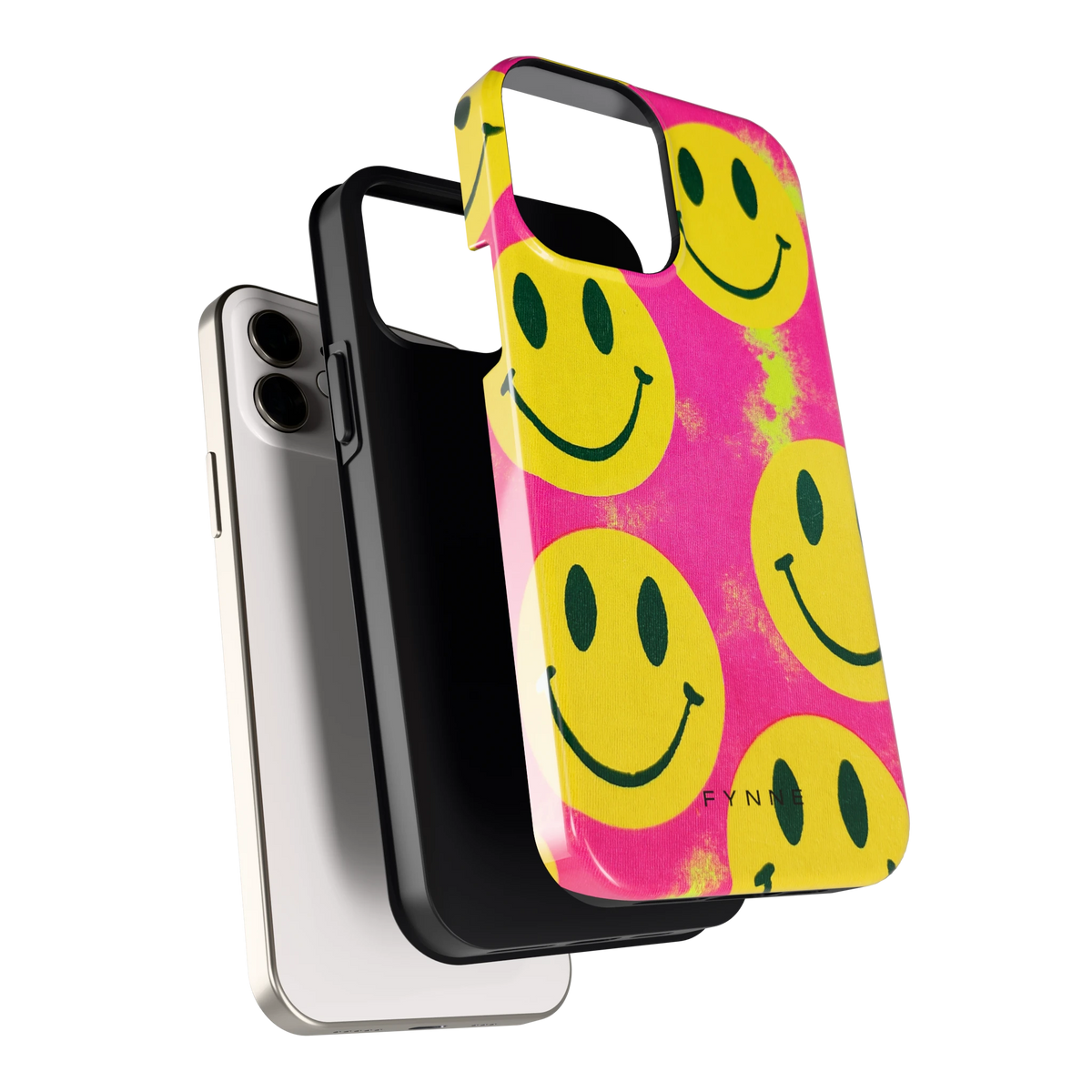 Smiley Tie-Dye hoesje voor iPhone 12, los van de telefoon