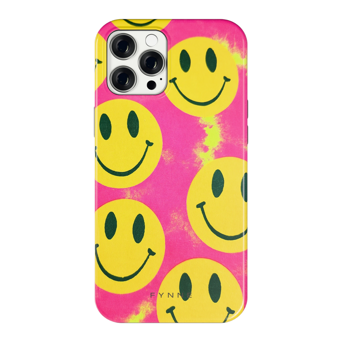 Smiley Tie-Dye hoesje voor iPhone 12 Pro Max, achterkant