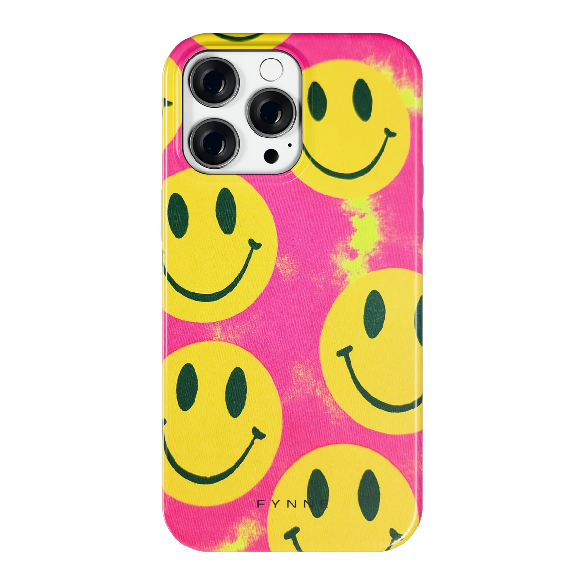 Smiley Tie-Dye hoesje voor iPhone 14 Pro Max, achterkant